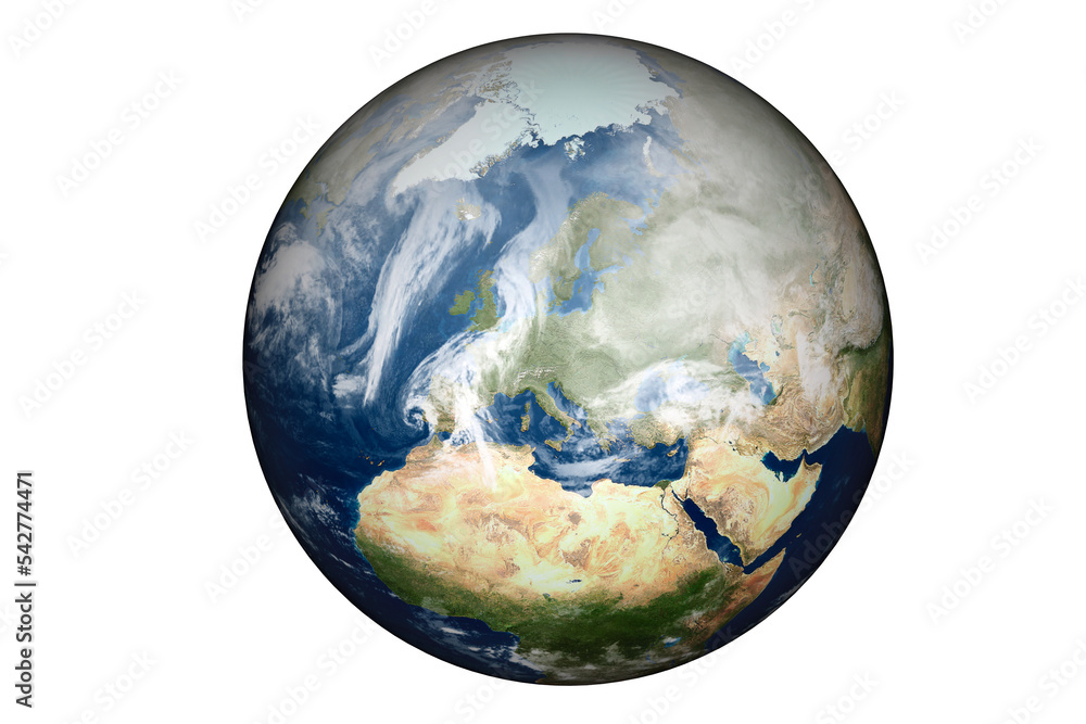 Europe and Africa Globe