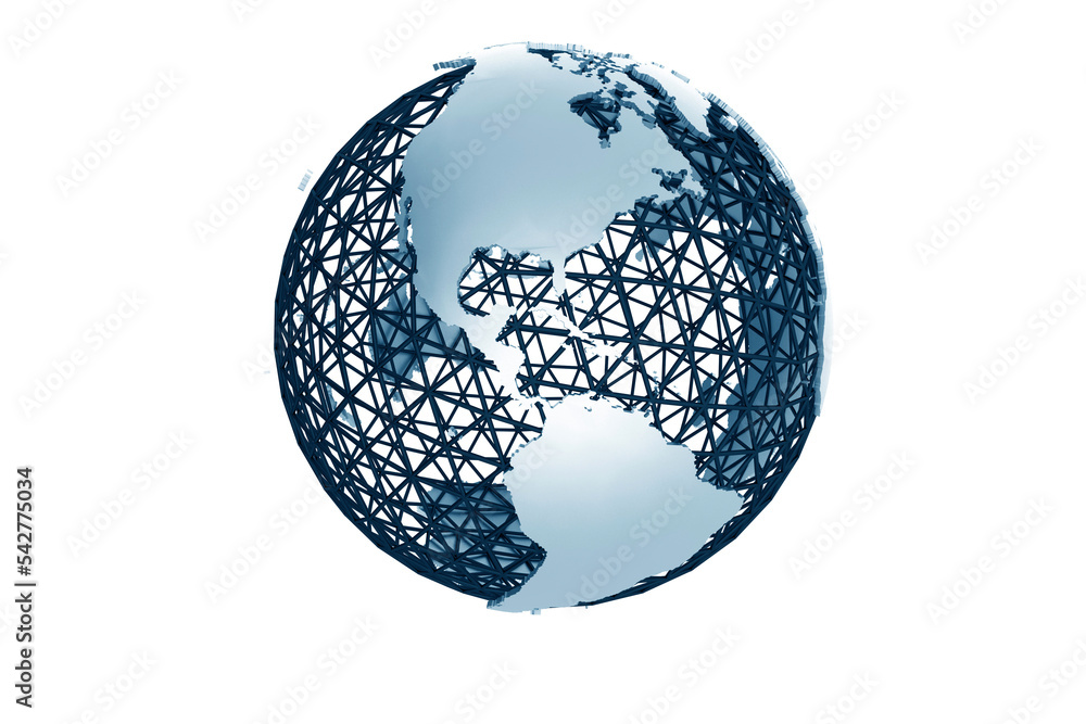 Metal Mesh Globe 3D Metal Mesh Globe 3D