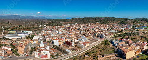 Panorama and Areal View of Cabanes, also known as Cabanes de l'Arc, is a village and municipality located in the comarca of Plana Alta, in the province of Castellón, Valencian Community, Spain.