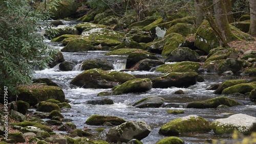Autumn cascades in the Middle prong of the Little Pigeon River in Great Smoky Mountains, TN, USA (4K/24p, ProRes HQ, 10-bit)