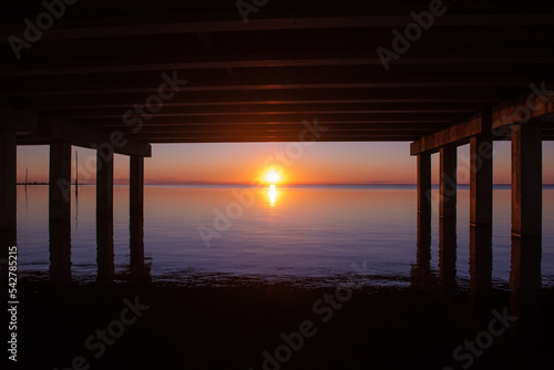 Pier at sunset 