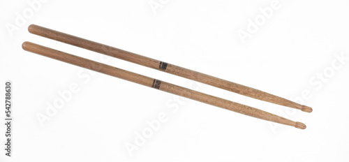 Cuadro en lienzo musical drumsticks isolated on white background