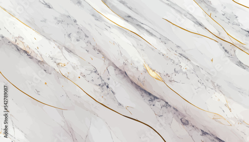 luxury white gold marble texture background vector