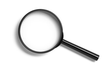 Magnifying glass isolated