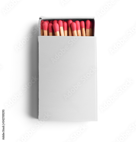 Photography Top view matchbox isolated