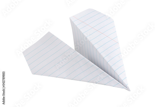 paper plane isolated photo