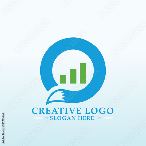 cat Accounting and Financial vector logo design