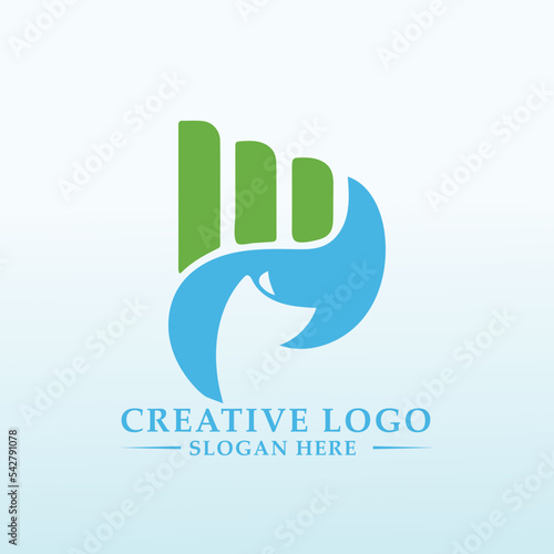 cat Accounting and Financial vector logo design