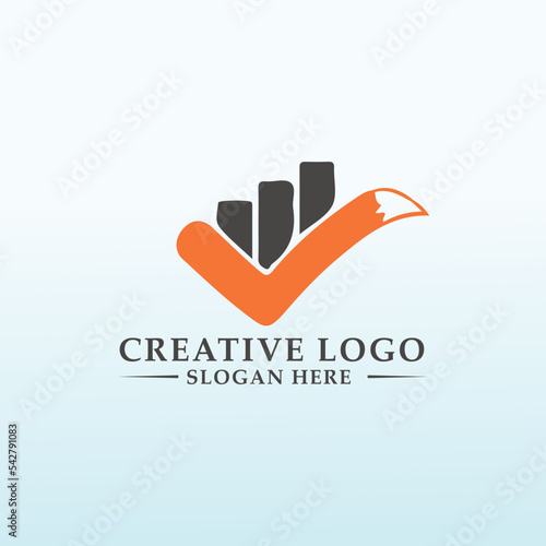 cat Accounting and Financial vector logo design