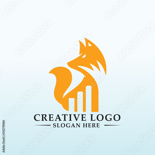 cat Accounting and Financial vector logo design