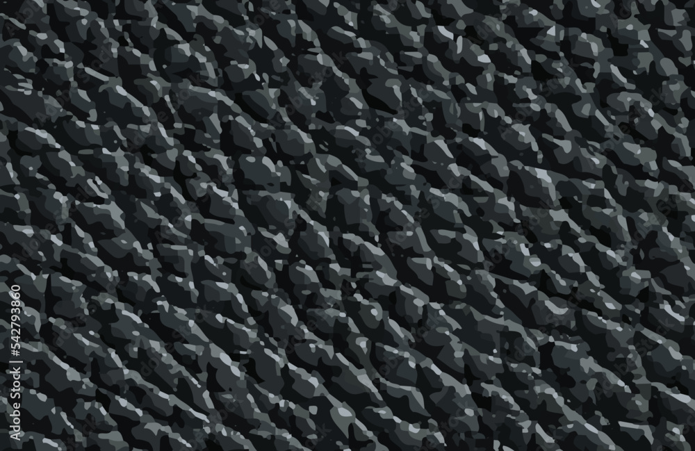 Vector realistic black leather texture. 3D dark skin banner. Premium leather horizontal background. Clothing fabric pattern Vector realistic black leather texture. 3D dark skin banner. Premium leather horizontal background. Clothing fabric pattern