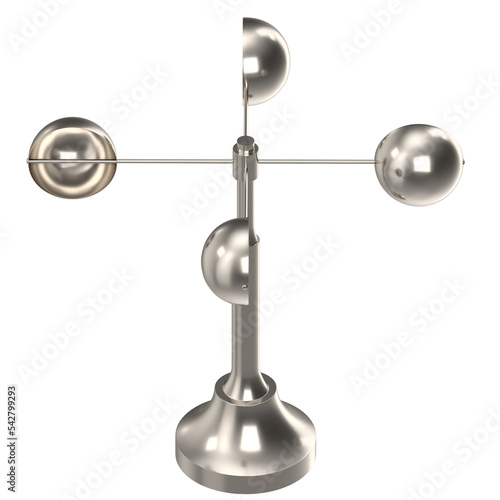 3d rendering illustration of a decorative anemometer