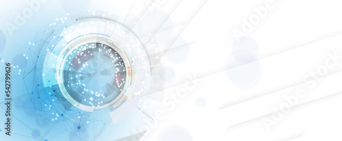 Technology data background, idea of global business solution