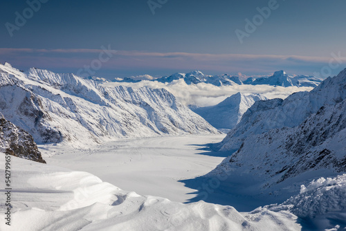 Mountain range of Jungfrau