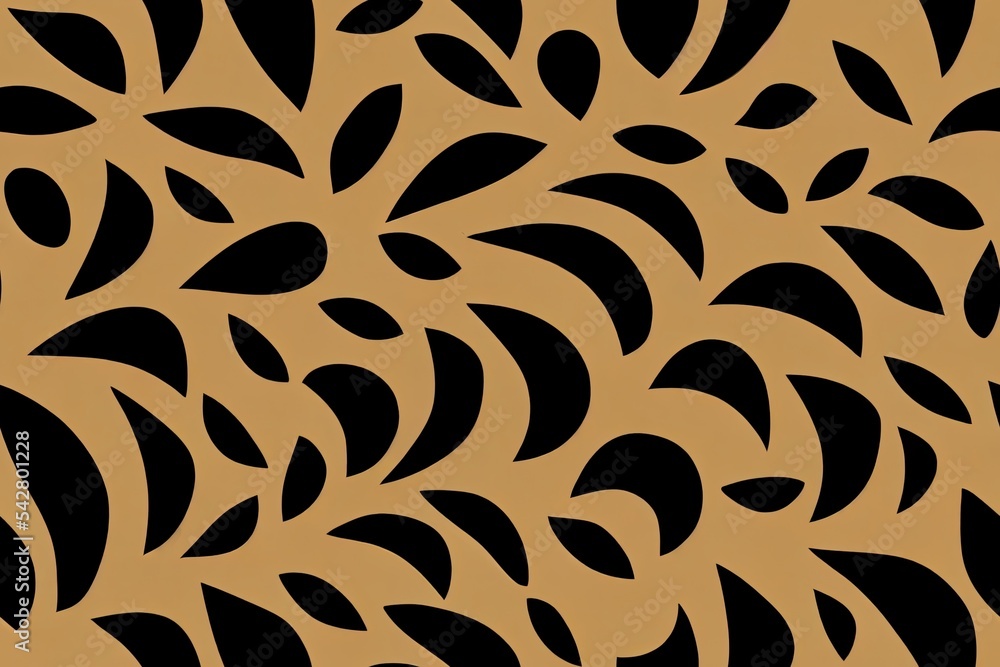 golden curl and tropical background seamless pattern. leopard fashion skin golden curl and tropical background seamless pattern. leopard fashion skin