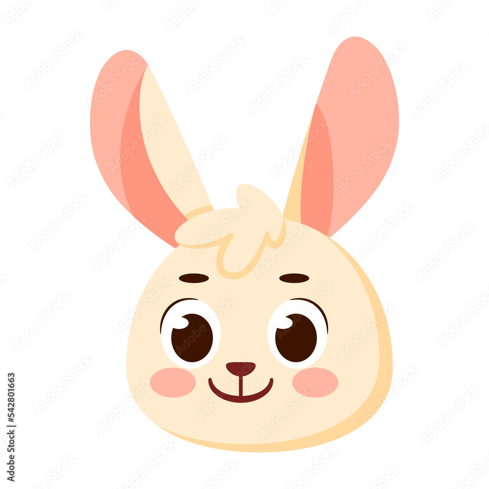 Obraz premium Isolated cute rabbit avatar character Vector