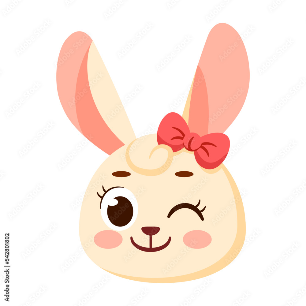 Obraz premium Isolated cute rabbit avatar character Vector