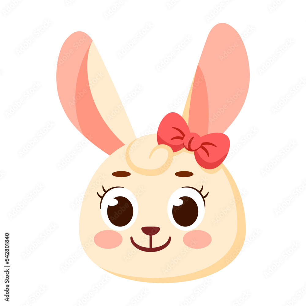 Obraz premium Isolated cute rabbit avatar character Vector