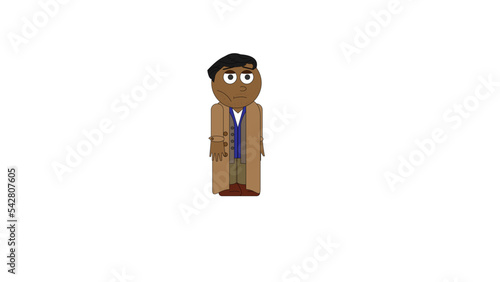 Trench Coat Man Puppet for Character Animator