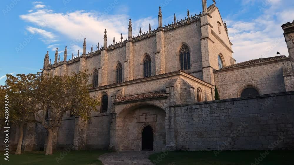 Cartuja de Miraflores monastery, Burgos, Castilla y Leon Spain . High quality 4k footage Cartuja de Miraflores monastery, Burgos, Castilla y Leon Spain . High quality 4k footage