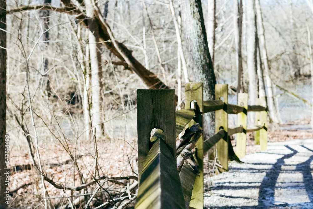 Obraz premium Hiking Trails Bridges and Scenery