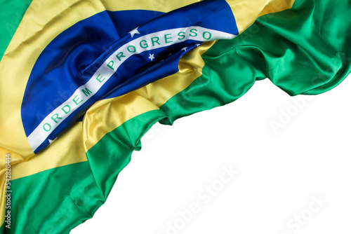 Quadro em tela Brazilian flag with transparent background png