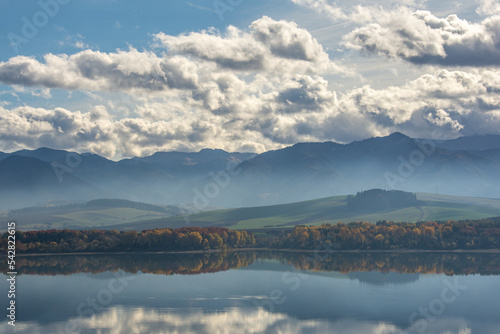 autumn landscape with lake, Liptovská Mara, Liptov, Slovakia © Michal