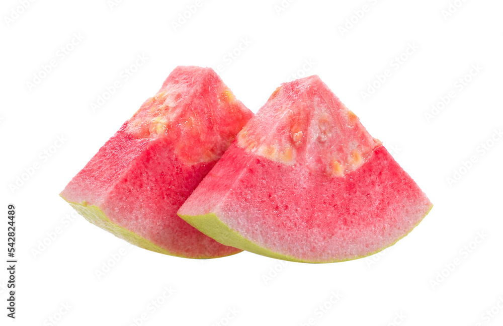 Pink Guava slice isolated on transparent png Pink Guava slice isolated on transparent png