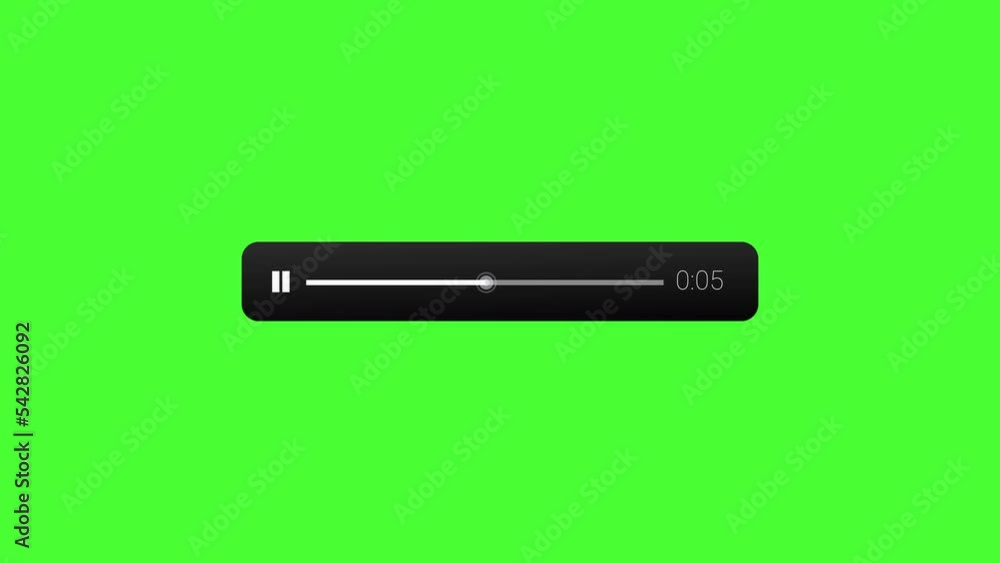 Audio reproductor, audio display with frequency progress, play and ...