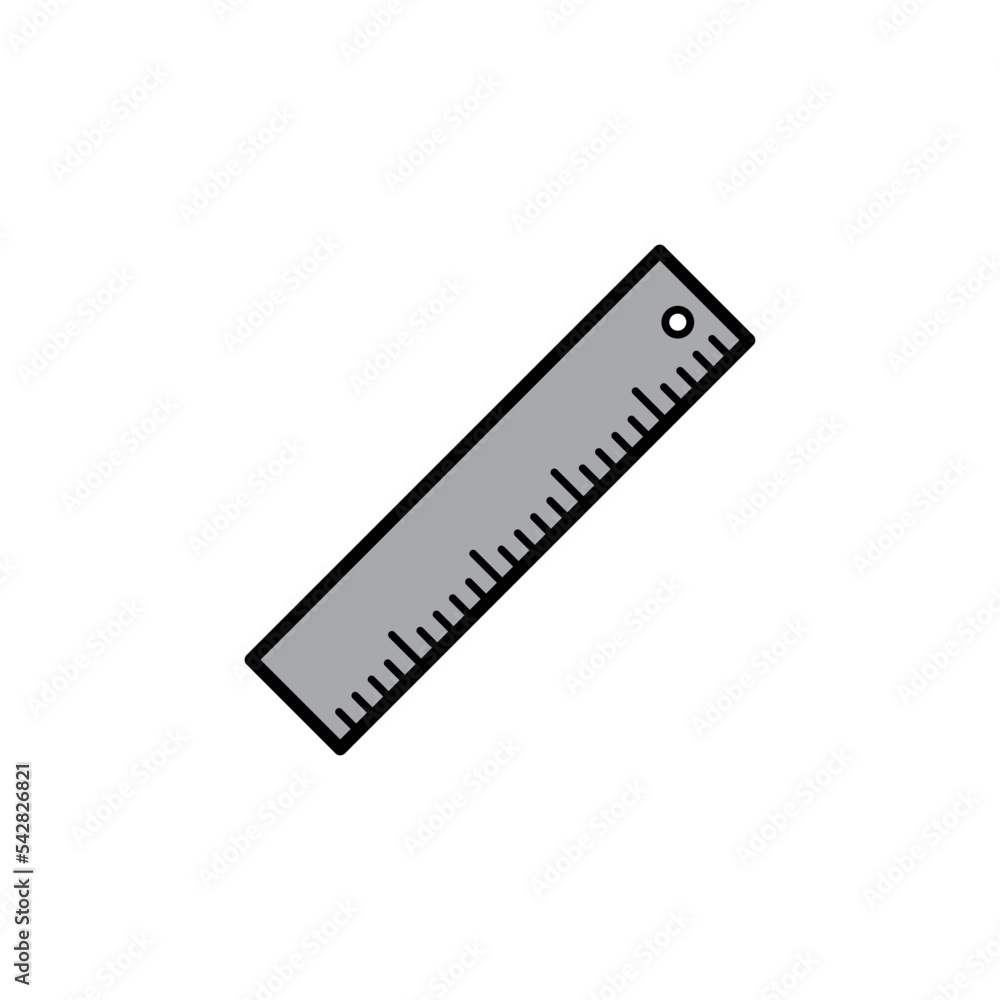 Ruler icon vector logo design template Ruler icon vector logo design template