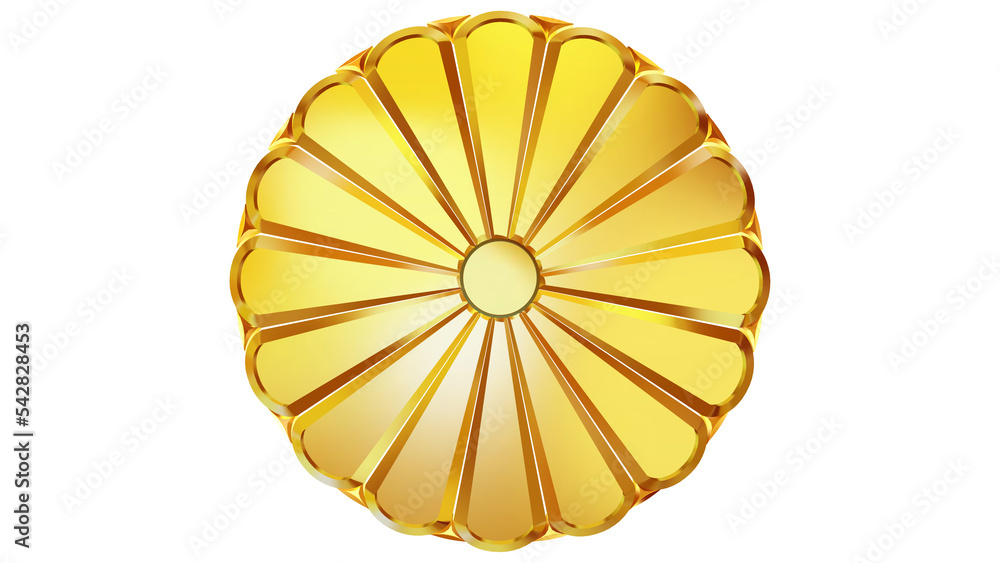 chrysanthemum_crest41.png, [PNG] One of the emblems of Japan