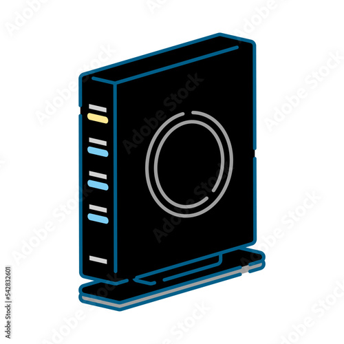シンプルなルーターのイラスト