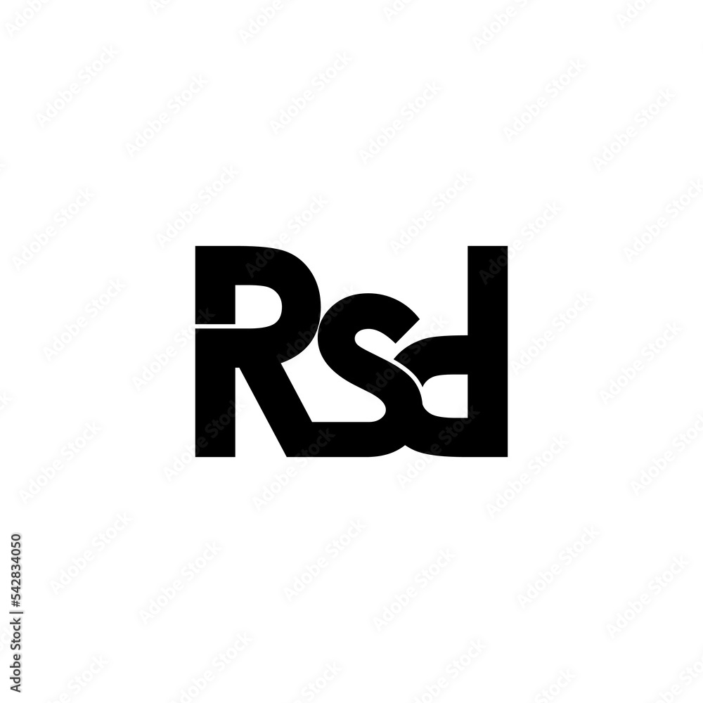 rsd letter initial monogram logo design rsd letter initial monogram logo design