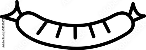 Grill sausage icon vector illustration on white background..eps