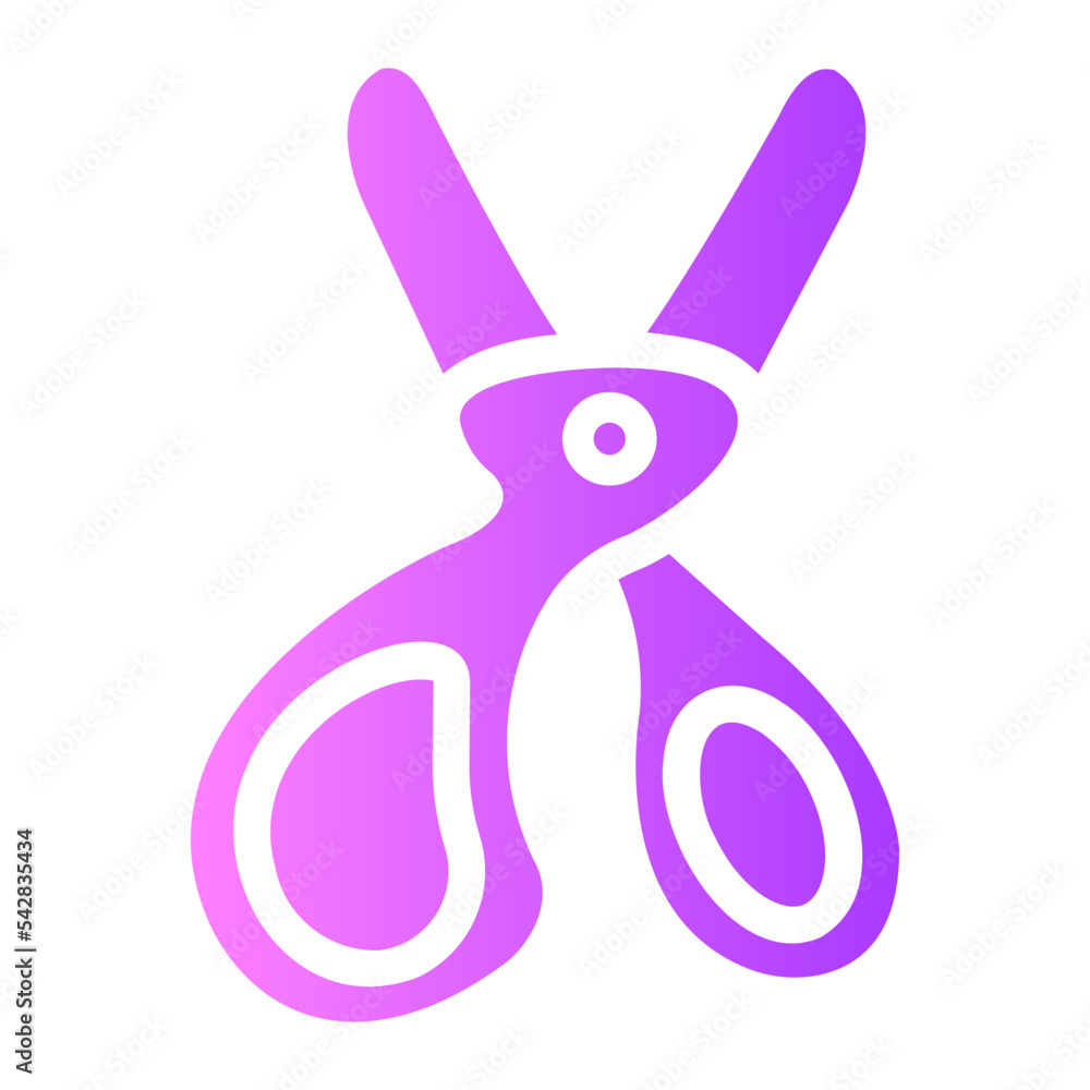 scissors gradient icon scissors gradient icon