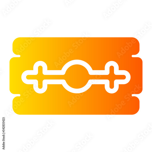 razor blade gradient icon