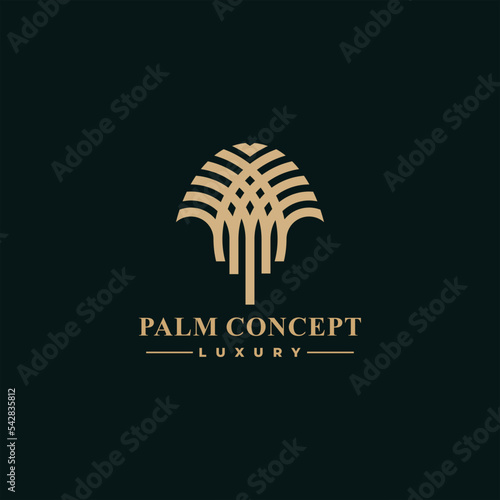 Palm Luxury Logo Palm Tree Logo Luxury Logo Template Vector Logo