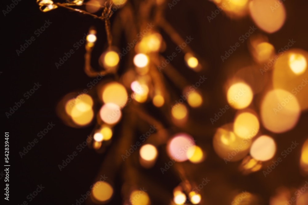 Christmas golden lights Background. Abstract twinkled bright bokeh defocused lights. Christmas golden lights Background. Abstract twinkled bright bokeh defocused lights.