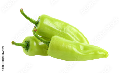 green chili pepper isolated on transparent png © sommai