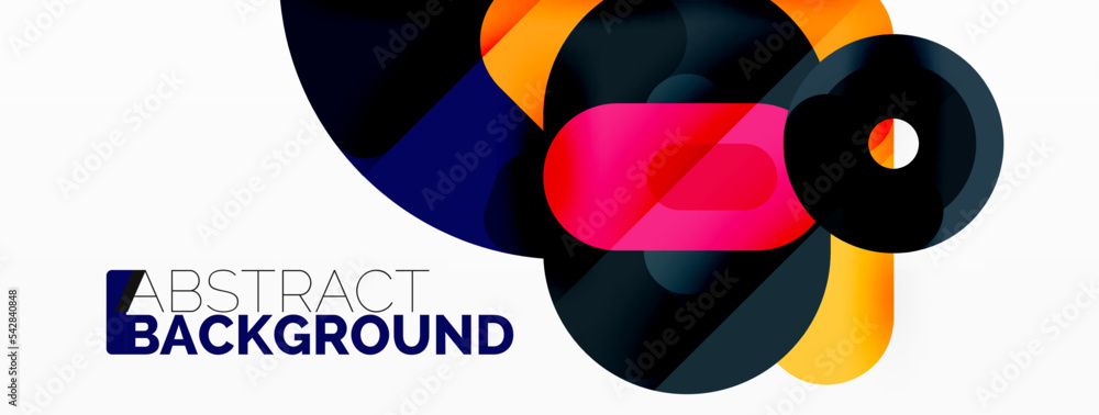 Creative geometric wallpaper. Circles, lines background. Business template for wallpaper, banner, background or landing Creative geometric wallpaper. Circles, lines background. Business template for wallpaper, banner, background or landing