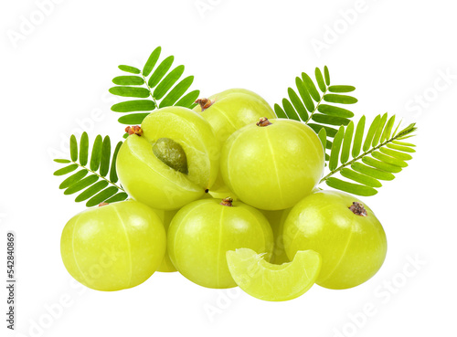 Indian gooseberry isolated on transparent png photo