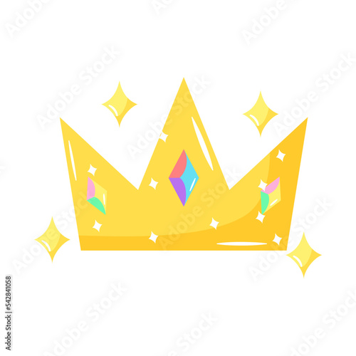 Isolated colored crown lgbt pride icon Vector
