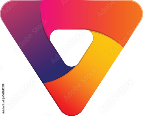 Free Download Abstract triangle logo in trendy and minimal style - GFXLoad