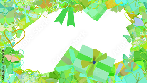 Background pattern abstract seamless design texture. Border frame, transparent background. Theme is about christmas, relations, love, decoration, present, delicate, birthday, summer, ornate