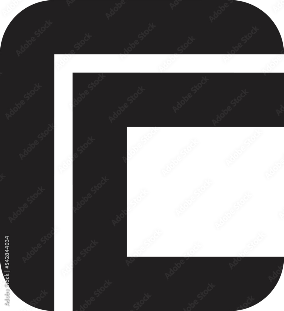 Abstract letter C logo illustration in trendy and minimal style Abstract letter C logo illustration in trendy and minimal style