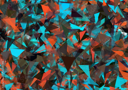 Background pattern abstract seamless design texture. Theme is about triangles, backdrop, transparency, style, geometry, sci-fi, futuristic, concept, art, colorful, color, modern, decorative