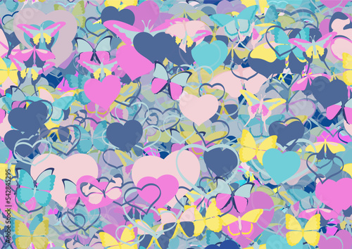 Background pattern abstract seamless design texture. Theme is about Pipevine, art, spring, Butterfly, wing, fly, background, exotic, romance, drawing, gorgeous, beautiful, silhouette, design