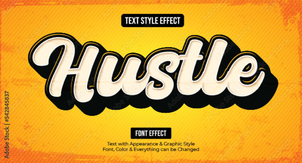 Vintage Editable Text effect Premium Vector