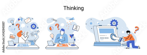 Thinking process of functioning of consciousness, which determines cognitive activity of person and his ability to identify and connect images, ideas, concepts, determine possibilities of their change