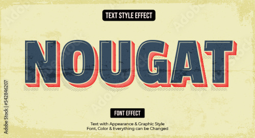 Vintage Editable Text effect Premium Vector